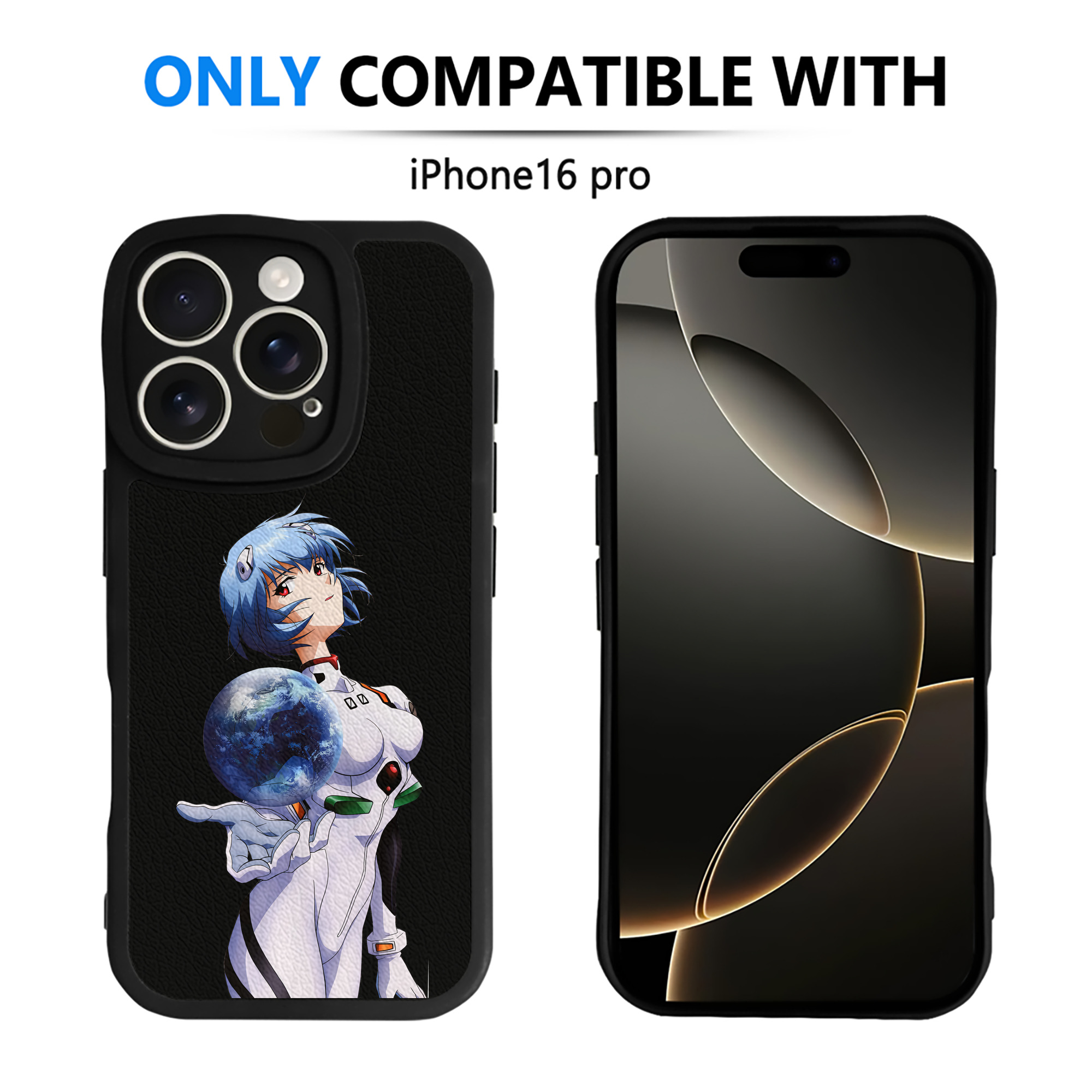 （画像用） EVA 新世紀エヴァンゲリオン 【iPhone 16シリーズ対応】シリコンスマホケース（レザー調） 材質：シリコン